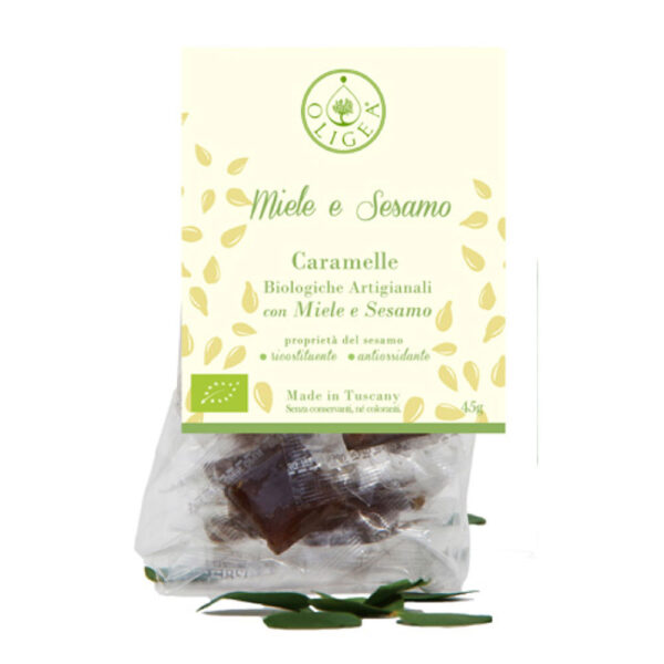 Caramelle Biologiche Miele e Sesamo Oligea 45gr