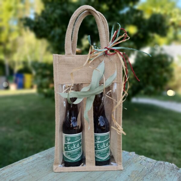 Birra Artigianale Biologica Euka in borsa di juta - Idea regalo