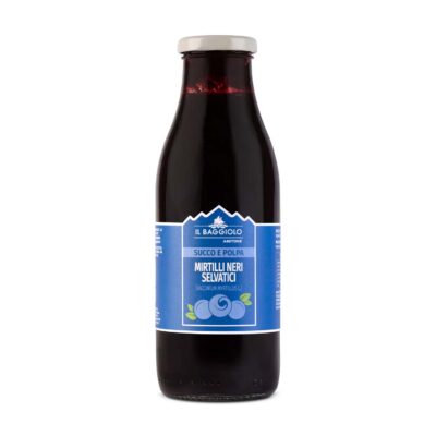 SUCCO E POLPA MIRTILLI NERI SELVATICI 500ML